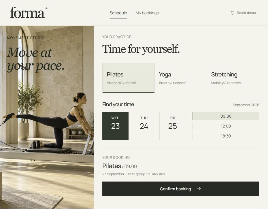 Forma — Interactive demo